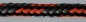 Preview: Hundeleine 3m 4fach verstellbar *Schwarz-Orange-Silber*